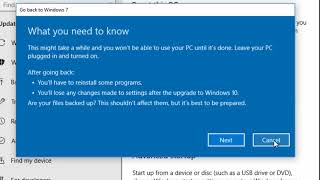 Windows 10 Revert Back to a Previous Version of Windows [upl. by Ernie]