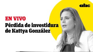 Sesión extra del Senado  Pérdida de investidura de Kattya González [upl. by Johm]