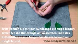 Schmuck herstellen  DIY Projekt 11 Feder Ohrringe herstellen [upl. by Padraic]