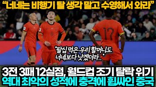 중국반응 중국 호주에 13으로 역전패 당하며 3전 3패 12실점 분노 빗발치는 중국 [upl. by Eiger]