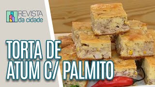 Torta de atum com palmito  Revista da Cidade 230320 [upl. by Shiverick]