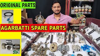 AGARBATTI MACHINE SPARE PARTS  अगरबत्ती मशीन पार्ट्स WHOLSALE RATE [upl. by Atiral]