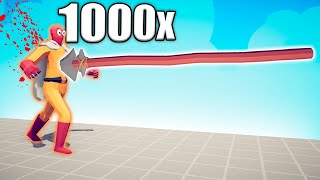 1000x OP SPEAR THROWER vs EVERY BOSS  TABS  Totally Accurate Battle Simulator 2024 [upl. by Oni]