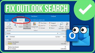 OUTLOOK SEARCH NOT WORKING FIX 2024  Fix Outlook Search Not Showing Recent Emails [upl. by Nnomae]