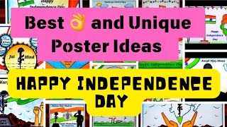 Best Independence Day drawing ideas  Top 20 drawings on Independence Day 2024  Creative Posters [upl. by Oicnaneb]