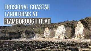 Erosional Coastal Landforms at Flamborough Head [upl. by Adnalor]