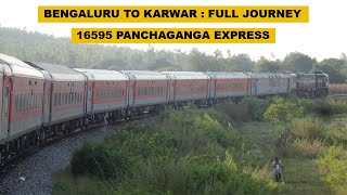 Bengaluru To Karwar  Full Journey  16595 KSR Bengaluru  Karwar Panchaganga Express [upl. by Bond]