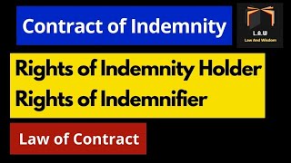 Contract of Indemnity  Rights of Indemnity Holder amp Indemnifier  Engr Advocate Ayaz Noor [upl. by Halda]