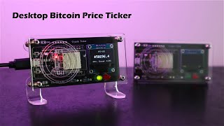 Bitcoin Price Ticker Using An ESP32 and OLED Display [upl. by Ansaev52]