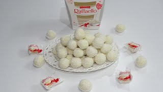 Raffaelo kuglice  Raffaelo balls  Rafaelo od 3 sastojka  Raffaelo of 3 ingredients  Bombice [upl. by Refinnaj]