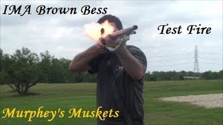 IMA Brown Bess Flintlock Musket 75 Cal Test Fire And Review [upl. by Assiled]