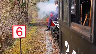 Bickington Steam Railway trago mills March 2018 [upl. by Johanan]