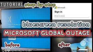 TUTORIAL Microsoft Global outage bluescreen resolution  Stepbystep CoastalCraftFilAm [upl. by Llevrac289]