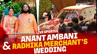 Anant Ambani amp Radhika Merchant’s Wedding LIVE  Mumbai LIVE  Celebration  Ambani Family Antilia [upl. by Nauh]