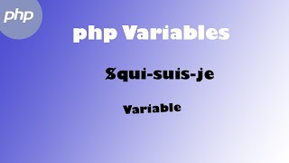 PHP comment declarer et utiliser les variables [upl. by Ennirroc855]