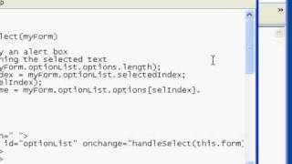 JavaScript Handling the HTML SELECT onchange event Part 2 of 2 [upl. by Jael]