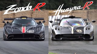 Pagani Zonda R vs Huayra R V12 Sound Comparison  Which one has the best sound [upl. by Evan715]