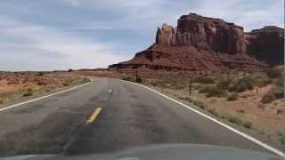 US Route 163 Scenic Byway in Arizona and Utah [upl. by Gnilyarg]