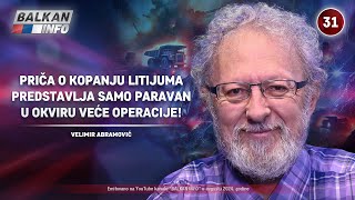 INTERVJU Velimir Abramović  Priča o litijumu je samo paravan u okviru veće operacije 882024 [upl. by Norm]