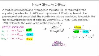 AQA Alevel Chemistry  Equilibria Year 13  Kp [upl. by Hax]