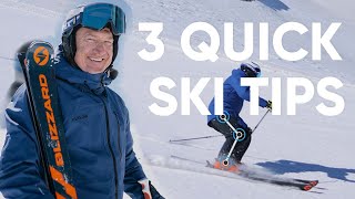 HOW TO Improve Your Skiing With 3 SIMPLE TIPS [upl. by Angeli]