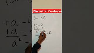 BINOMIO al CUADRADO  signo negativo Productos notables🛑 [upl. by Lemhar]