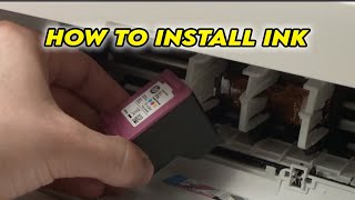 How to Install Ink Cartridges in HP Deskjet 2700e 2752e 2710e Printer [upl. by Landre245]