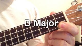 How to play D Major chord on the ukulele [upl. by Drusie]