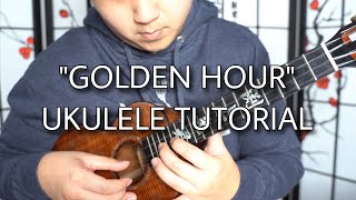 quotGolden Hourquot Ukulele Tutorial  JVKE  Kris Fuchigami [upl. by Zadoc]