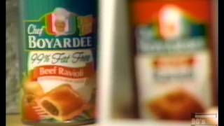 Chef Boyardee 99 percent fat free Commercial 1998 [upl. by Nallij]