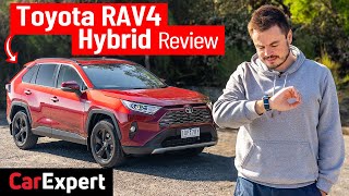 1000km 620mi per tank 2021 Toyota RAV4 Cruiser Hybrid expert detailed review 0100 4K [upl. by Pasadis]