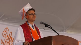 Senior Gift Presentation l Chance Kawar 17 l Pitzer 2017 Commencement [upl. by Fitzsimmons]