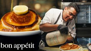 A Day Making the Most Popular Pancakes in NYC  On The Line  Bon Appétit [upl. by Ahusoj]