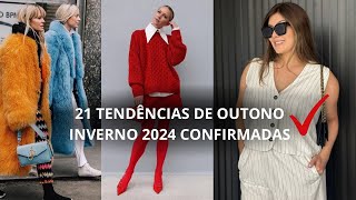 21 TÊNDENCIAS DE MODA OUTONO  INVERNO 2024 [upl. by Yhtomit]