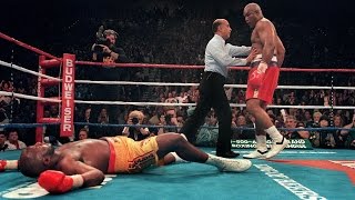 George Foreman vs Michael Moorer  Highlights [upl. by Abihsat]