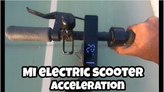 Mi Electric scooter Essential Acceleration  Speed [upl. by Boony911]