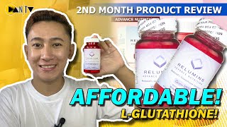 Relumins Reduced LGlutathione Product Review  2 months of taking  Dan TV [upl. by Danyluk]