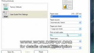 How to print on both sides of paper tutorial user guide step by step [upl. by Evslin]
