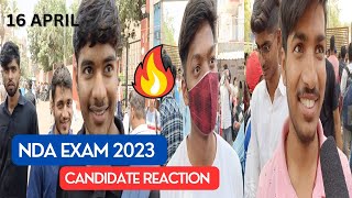 NDA EXAM 2023 UPSC NDA EXAM 2023  16 APRIL  NDA EXAM REVIEW NDA EXAM STUDENTS REVIEW amp REACTION [upl. by Akienat]