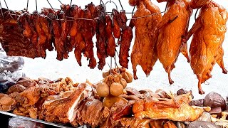 Incredible Foods  Cambodian Street Food For Dinner Roast Duck Braise Pork Look So Yummy [upl. by Sim903]