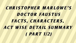 Doctor Faustus detail summary in hindi12 [upl. by Dorine]