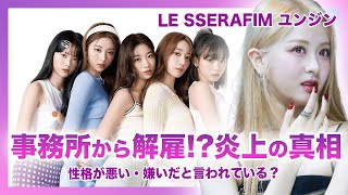 【驚愕】LE SSERAFIM”ユンジン”事務所から解雇！？ 性格が悪くて炎上…嫌いだと言われる本当の理由がやばい！「アイドルという言葉を聞くのも嫌だった」違う道に進もうとしていた彼女の運命が [upl. by Virnelli292]