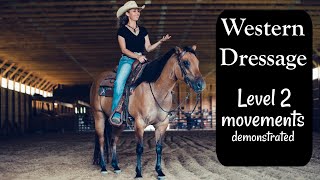 Western Dressage Level 2 movements demonstrated [upl. by Misa]