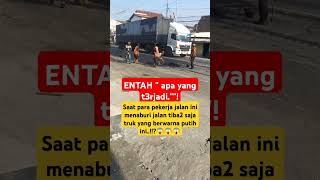 Entah apa yang terjadi truk putih ini tiba2  Andai ga ada obol di depan nya [upl. by Aliek]