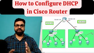 DHCP Configuration in Cisco Router  DHCP Configuration for Single amp Multiple Networks in a Router [upl. by Wehtam]