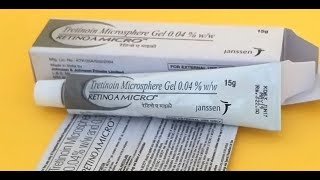 Hindi Review of Retino A Micro Gel For Acne Vulgaris  ClickOnCare [upl. by Aubry]