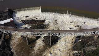 03072020 Tallassee AL Thurlow Dam Splillway Wide Open Flood [upl. by Onra964]