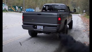 Dodge Ram 2500 Cummins Straight Pipe Sound [upl. by Teerell140]