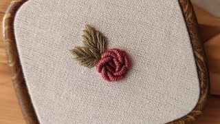 Easy Bullion Knot Rose Tutorial  Step by step Hand Embroidery Tutorial for Beginners ❤️ Gossamer [upl. by O'Malley948]