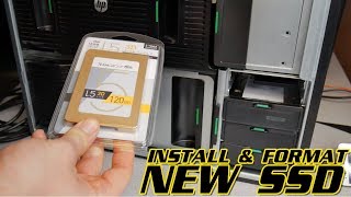 HOW TO INSTALL AND FORMAT A NEW SSD WINDOWS [upl. by Liss942]